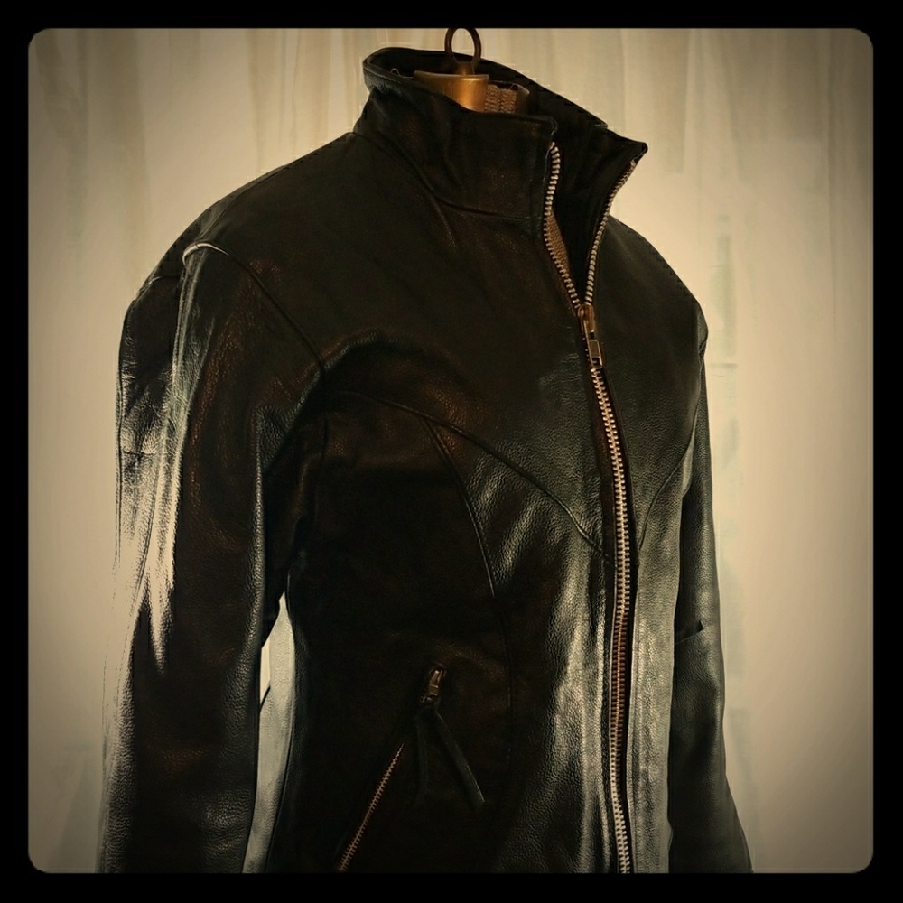 Motorcycle Riding Leather Jacket size small